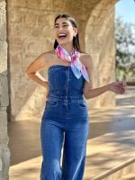 JUMPSUIT JEAN STRAPLESS - Image 5