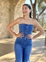 JUMPSUIT JEAN STRAPLESS - Image 7