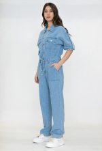 JUMPSUIT JEAN SHORT SLEEVE - Image 2