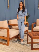JUMPSUIT JEAN SHORT SLEEVE - Image 6