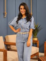 JUMPSUIT JEAN SHORT SLEEVE - Image 7
