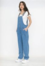 JEAN JUMPSUIT WITH STRAPS - Image 4