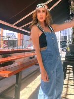 JEAN JUMPSUIT WITH STRAPS - Image 5