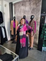 CKECKED WOOL SCARF - Image 5