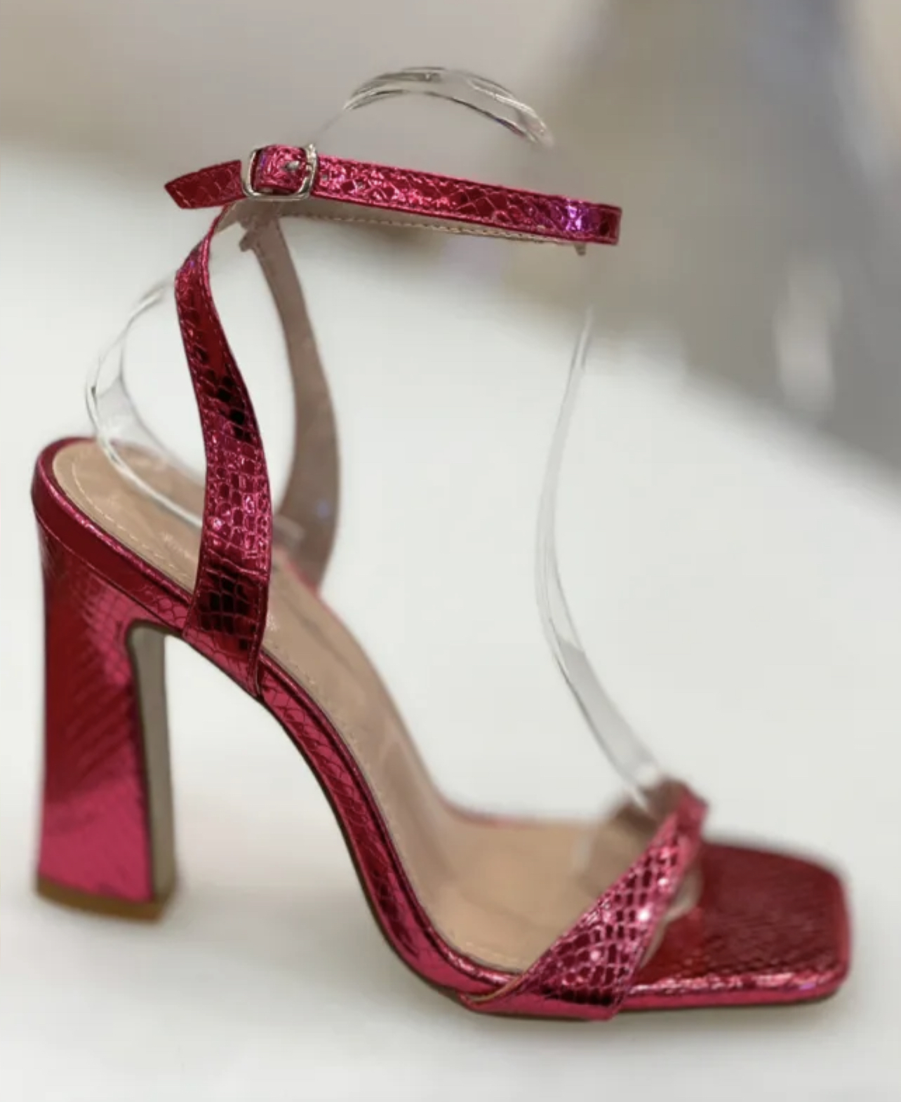 SHO0123S.jpg CROCODILE HIGH HEEL - Image 1