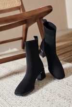 ANKLE BOOTS ELASTIC SOCKS - Image 5