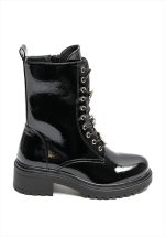 LACE UP PATENT BOOTS - Image 2