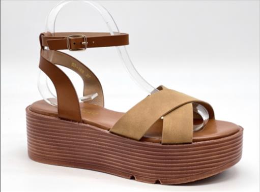 SHO1122S.jpg PLATFORM CROSSOVER SANDAL - Image 1
