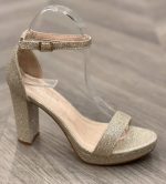 SEQUIN HIGH HEEL SANDAL