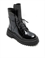 CHUNKY PATENT ANKLE BOOT