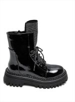 CHUNKY PATENT ANKLE BOOT - Image 4