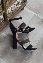 HIGH HEEL SUEDE SANDAL