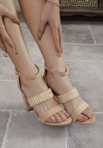 HIGH HEEL SUEDE SANDAL - Image 4