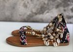 FLAT FLORAL PRINT SANDALS - Image 6