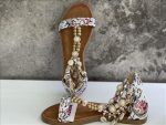 FLAT FLORAL PRINT SANDALS - Image 7