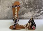 FLAT FLORAL PRINT SANDALS - Image 5