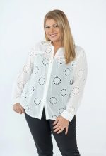 SHIRT CUTWORK RHINESTONES
