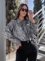 SHIRT PRINTED RUFFLES - Image 3