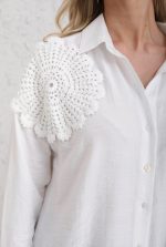 SHIRT CROCHET FLOWER - Image 8