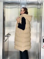 HOODIE DOWN JACKET VEST LONG - Image 8