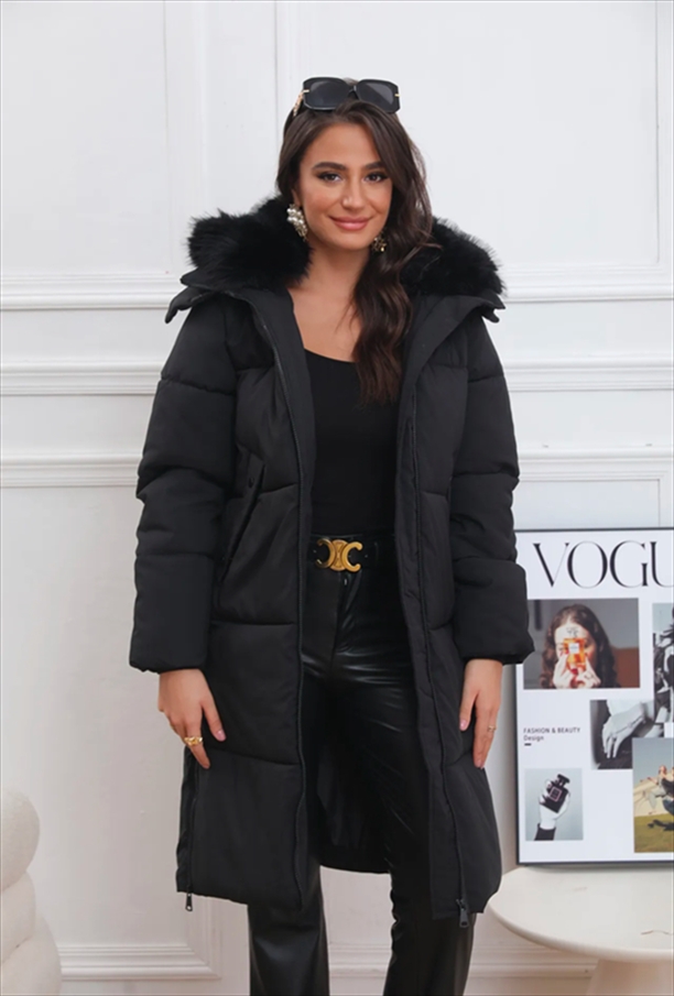 SP0524W.jpg HOODIE DOWN JACKET - Image 1