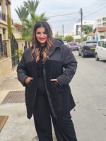 FAUX FUR AND DOWN JACKET