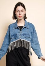 JEAN JACKET RHINESTONES
