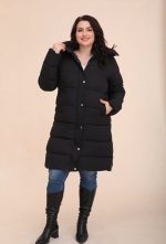 LONG DOWN HOODED JACKET - Image 2