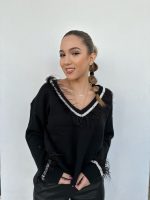 CROPPED KNITTED SWEATER