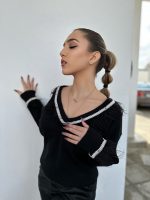 CROPPED KNITTED SWEATER - Image 3