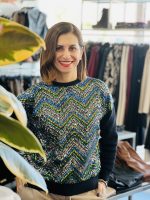 KNITTED SWEATER SEQUIN