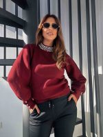 KNITTED MOCK NECK PEALRS - Image 3