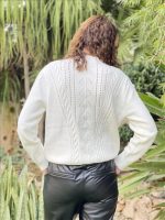 KNITTED TOP RUFFLED FRONT - Image 4