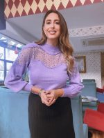 KNITTED SWEATER MOCK NECK - Image 2