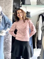 KNITTED TOP LACE DETAILS - Image 2