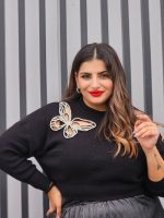 KNITTED SWEATER BUTTERFLY - Image 4