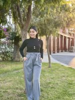 KNIT SWEATER RUCHED FRONT - Image 4