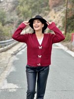 CARDIGAN SHORT V NECK - Image 3