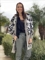 CARDIGAN LONG ANIMAL PRINT