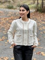 EMBOSSED CARDIGAN
