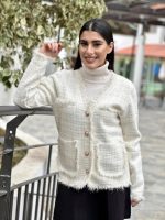 TWEED CARDIGAN TRIM