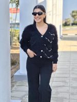 CARDIGAN FAUX FUR DETAILS - Image 2