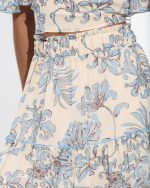 MIDI SKIRT CHIFFON FLORAL PRINT - Image 4
