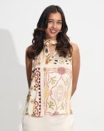 BLOUSE HALTER NECK PRINTED - Image 2