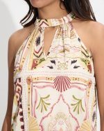 BLOUSE HALTER NECK PRINTED - Image 4