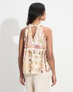 BLOUSE HALTER NECK PRINTED - Image 5