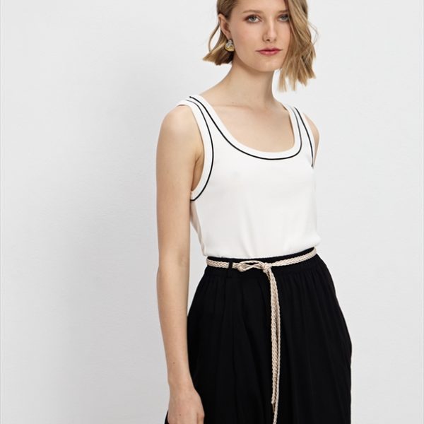 TOP RIBBED SLEEVELESS