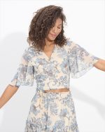 CROP TOP FLORAL PRINT