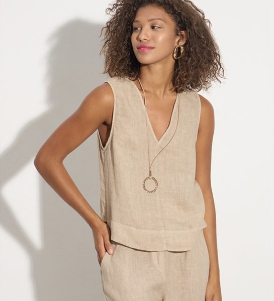 TOP LINEN WASHED