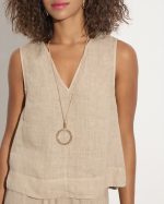 TOP LINEN WASHED - Image 4